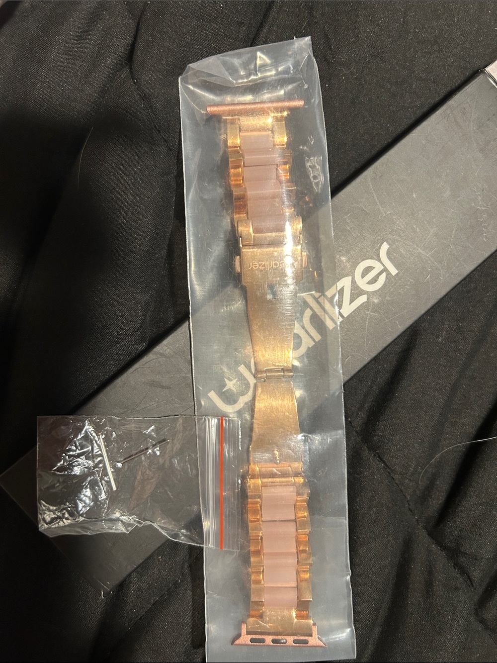 Metal Link Watch Band in Rose Gold for Women - Compatible